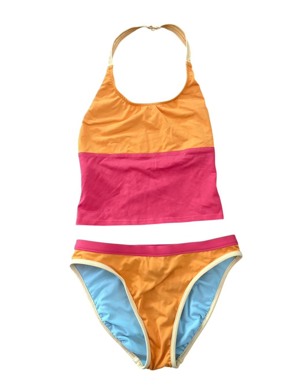 Y2K J. CREW color block tankini swimsuit vintage NWOT NEW